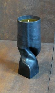 Twisted iron candle