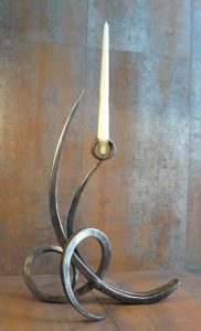 Contemporary iron candle holder 5