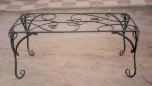 wrought iron dining table