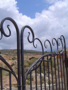 Contemporary wrought iron gates