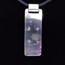 Silver, iron and copper pendant (back)