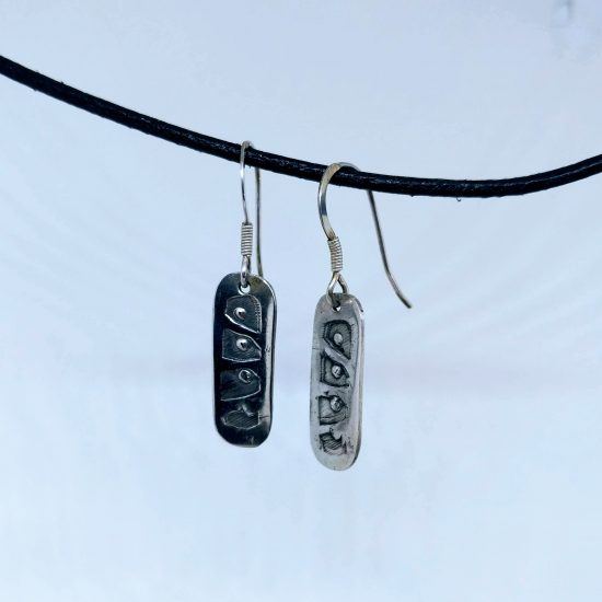 Silver earrings
